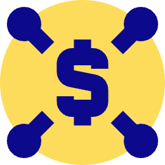Cash Network Icon from Sharp Pop Set
