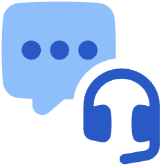Contact Us Customer Support Icon from Plump Flat Set