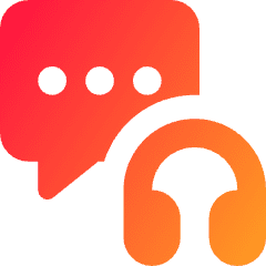 Contact Us Customer Support Icon from Core Gradient Set