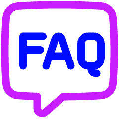 Contact Us Faq Icon from Plump Neon Set