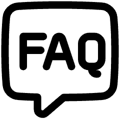 Contact Us Faq Icon from Plump Line Set