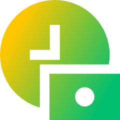 Hourly Rate Fee Cash Icon from Sharp Gradient Set