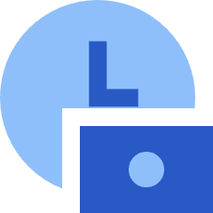 Hourly Rate Fee Cash Icon from Sharp Flat Set