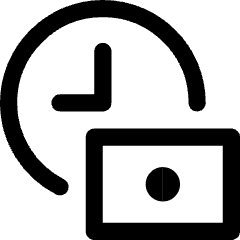 Hourly Rate Fee Cash Icon from Core Line Set