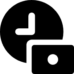 Hourly Rate Fee Cash Icon from Core Solid Set