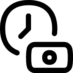 Hourly Rate Fee Cash Icon from Flex Line Set