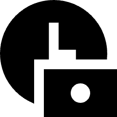 Hourly Rate Fee Cash Icon from Sharp Solid Set