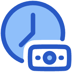 Hourly Rate Fee Cash Icon from Plump Duo Set
