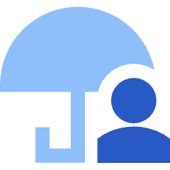 Life Insurance Security Umbrella Icon from Sharp Flat Set