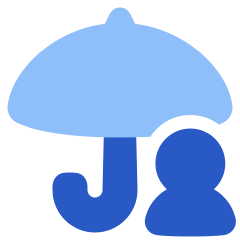 Life Insurance Security Umbrella Icon from Plump Flat Set