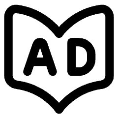 Magazine Advertising Icon from Core Line Set
