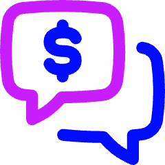 Negotiation Bubble Icon from Flex Neon Set