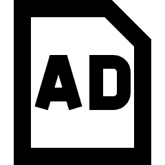 Print Advertising Icon from Sharp Remix Set