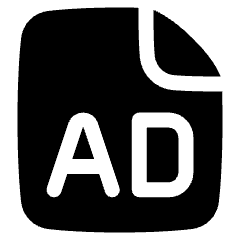 Print Advertising Icon from Plump Solid Set