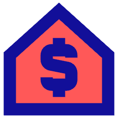 Properties Mortgage Icon from Sharp Pop Set