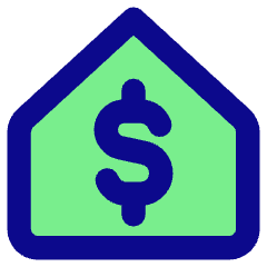 Properties Mortgage Icon from Core Pop Set