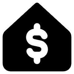 Properties Mortgage Icon from Core Solid Set