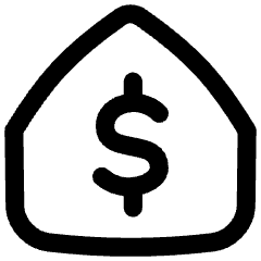 Properties Mortgage Icon from Flex Line Set