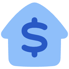 Properties Mortgage Icon from Plump Flat Set