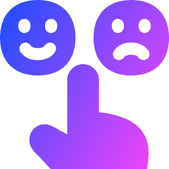 Satisfaction Icon from Flex Gradient Set