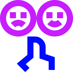 Satisfaction Icon from Sharp Neon Set