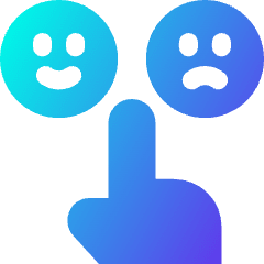 Satisfaction Icon from Core Gradient Set
