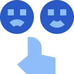 Satisfaction Icon from Sharp Flat Set