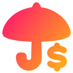 Security Umbrella Icon from Plump Gradient Set