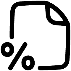 Statistics Report Icon from Plump Line Set