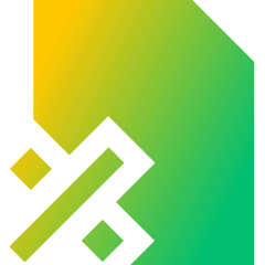 Statistics Report Icon from Sharp Gradient Set