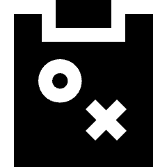 Strategy Tasks Icon from Sharp Solid Set