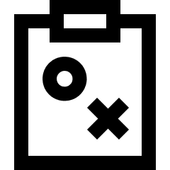 Strategy Tasks Icon from Sharp Line Set