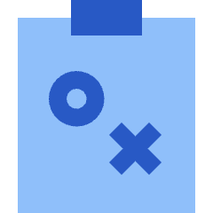 Strategy Tasks Icon from Sharp Flat Set