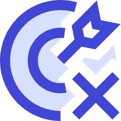 Target Cross Icon from Sharp Duo Set