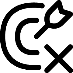 Target Cross Icon from Flex Line Set