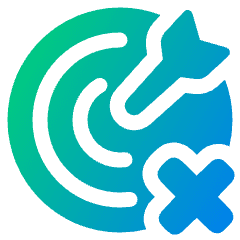 Target Cross Icon from Plump Gradient Set