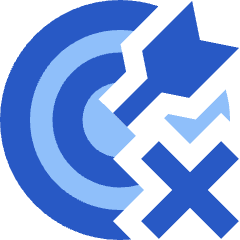 Target Cross Icon from Sharp Flat Set