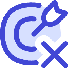 Target Cross Icon from Flex Duo Set