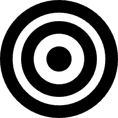 Target No Arrow Icon from Core Solid Set