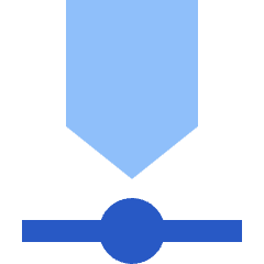 Timeline Roadmap Horizontal Icon from Sharp Flat Set