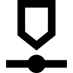 Timeline Roadmap Horizontal Icon from Sharp Remix Set