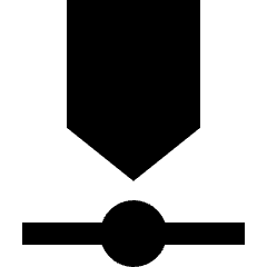 Timeline Roadmap Horizontal Icon from Sharp Solid Set