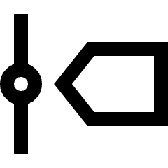 Timeline Roadmap Vertical Icon from Sharp Line Set