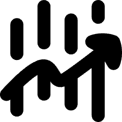 Trading Graph Icon from Flex Solid Set