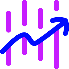Trading Graph Icon from Flex Neon Set