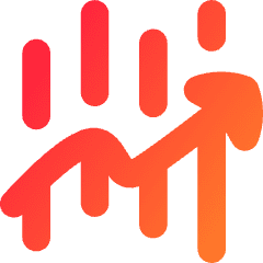 Trading Graph Icon from Flex Gradient Set
