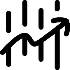 Trading Graph Icon from Flex Line Set