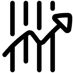 Trading Graph Icon from Plump Line Set