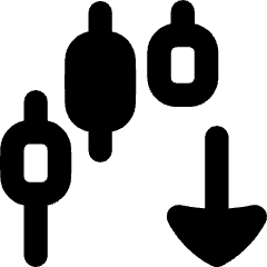 Trading Pattern Down Icon from Flex Remix Set