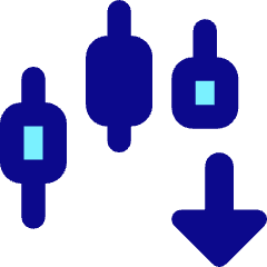 Trading Pattern Down Icon from Core Pop Set